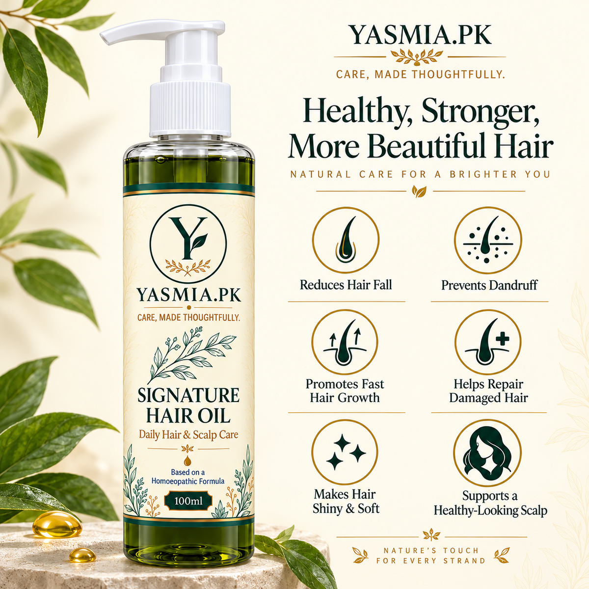 YASMIA Signature Hair Oil benefits guide