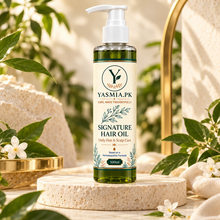 YASMIA Signature Hair Oil luxury botanical hero image