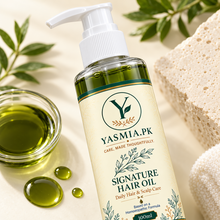 YASMIA Signature Hair Oil close-up product detail